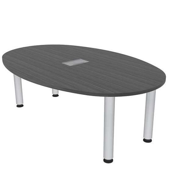 45.25 in W, 71.5 in L, 29 in H, Engineered Wood Top, Grey